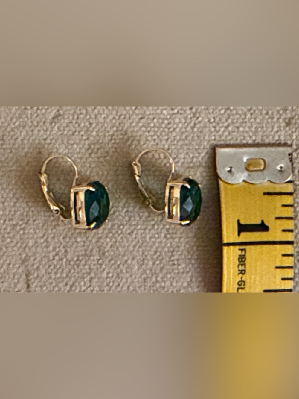 Kate Spade ♠️ New York emerald green jewel earrings - Picture 5 of 5